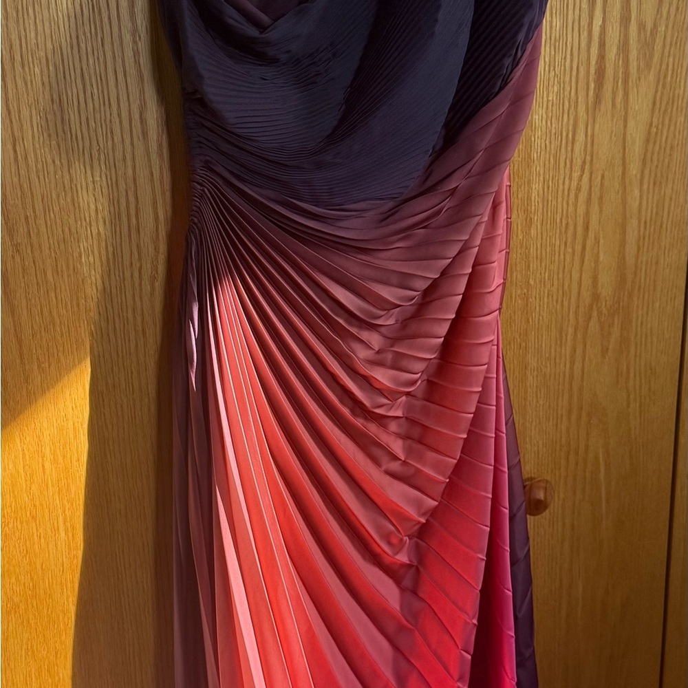 Elegant Ombre Pleated Dress - Picture 4 of 6